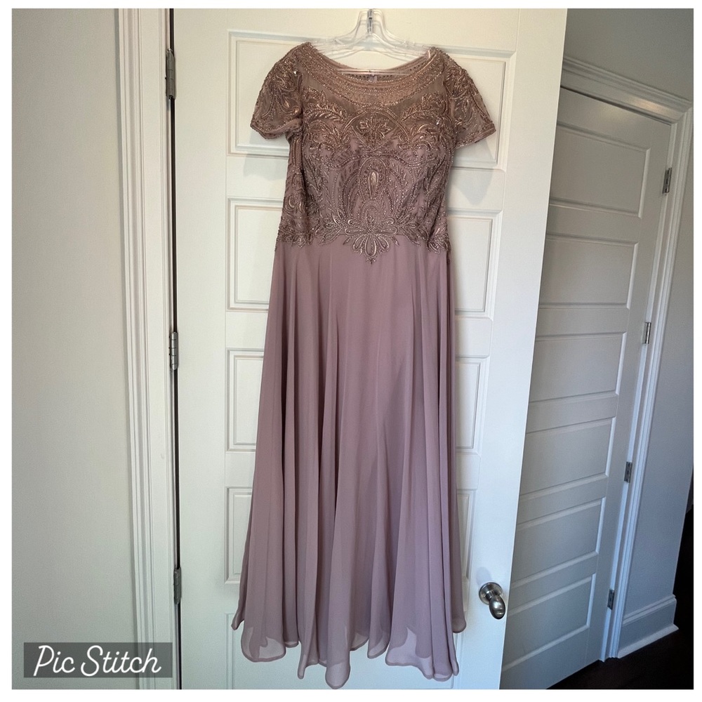 Formal beaded top dress in Lilac